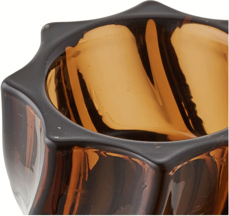 House Nordic Kerzenhalter H7,5 cm, Smoked Brun