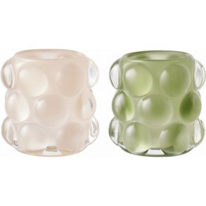 House Nordic Kerzenhalter H8 cm, Beige/Grün