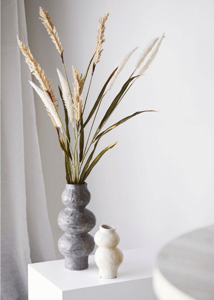 House Nordic Vase H33,5 cm, Dunkelgrau