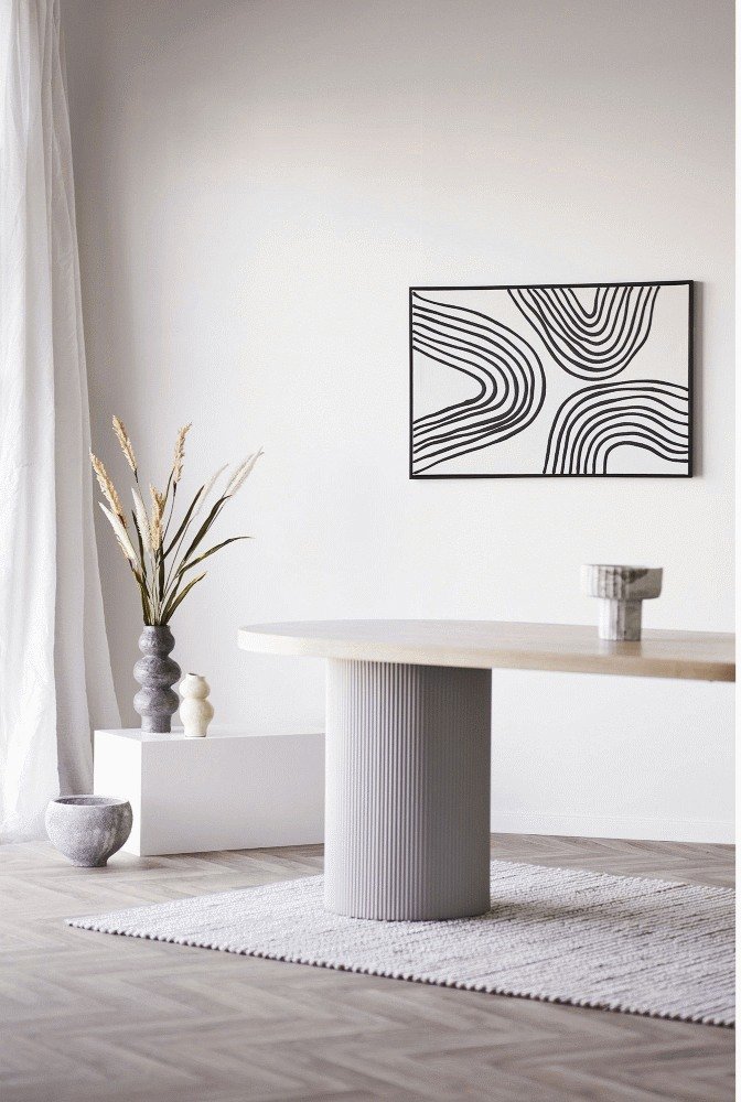 House Nordic Vase H19,5 cm, Beige