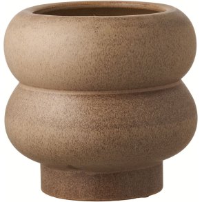 House Nordic Blumentopf H17,5 cm, Braun