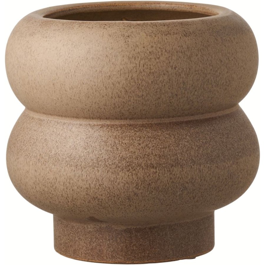 House Nordic Blumentopf H17,5 cm, Braun