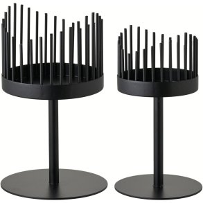 House Nordic Kerzenhalter 2er Set, Schwarz