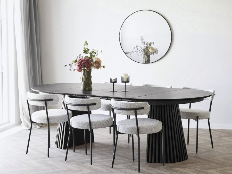 House Nordic Kerzenhalter 2er Set, Schwarz