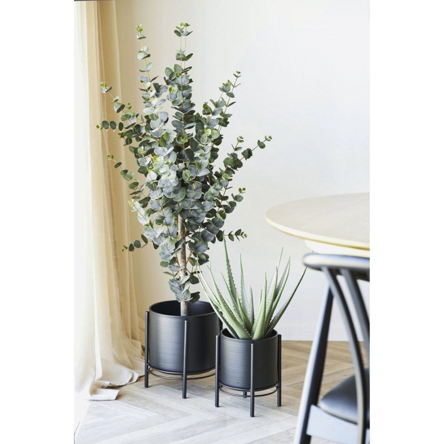 House Nordic Blumentopf 2er Set, Schwarz