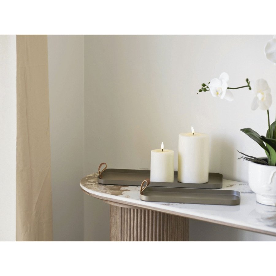 House Nordic Tablett 2er Set, Braun