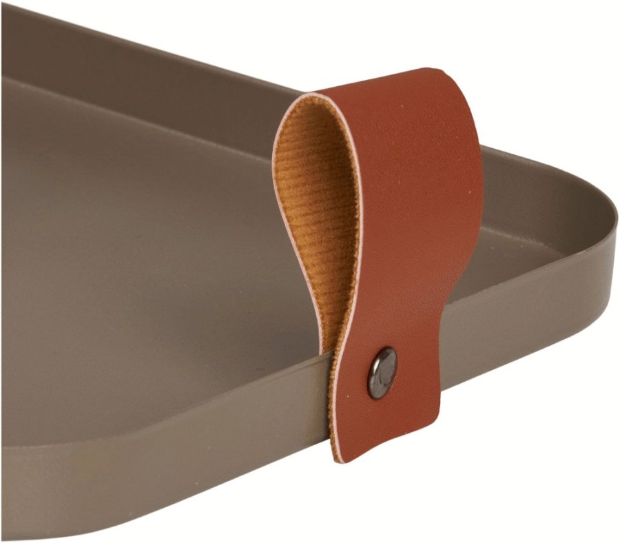 House Nordic Tablett 2er Set, Braun