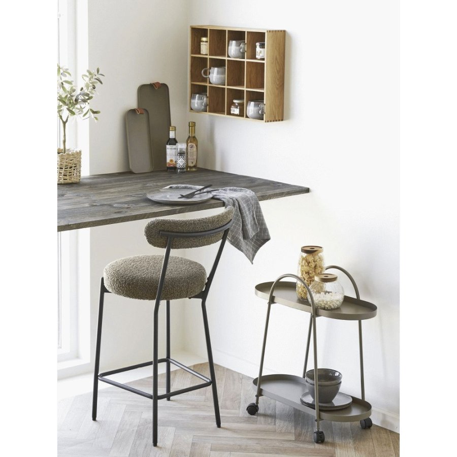 House Nordic Tablett 2er Set, Braun