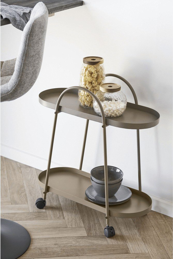 House Nordic Empoli Servierwagen H64 cm, Braun