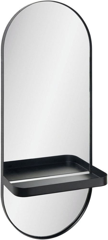 House Nordic Olbia Spiegel mit Ablage 25x60 cm, Schwarz