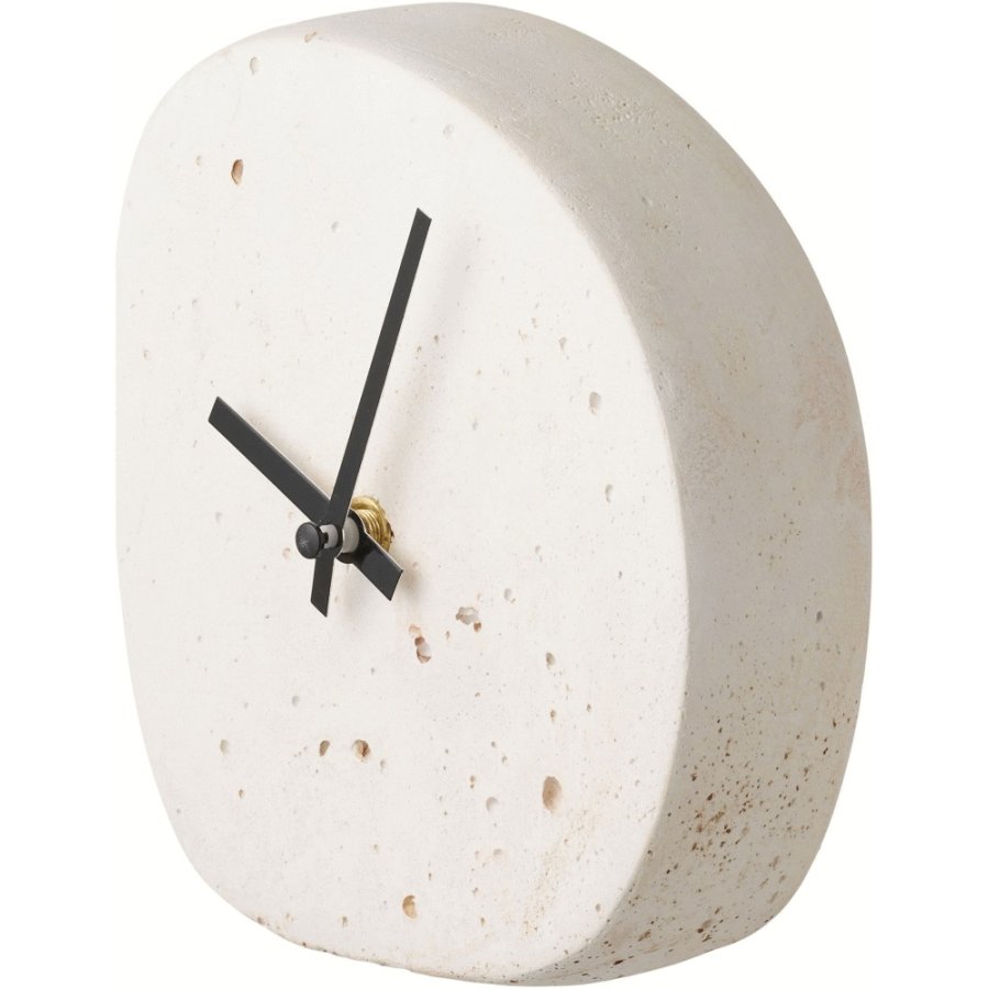 House Nordic Linz Tischuhr H15 cm, Weiß