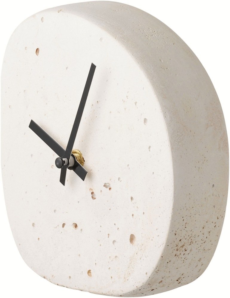 House Nordic Linz Tischuhr H15 cm, Weiß