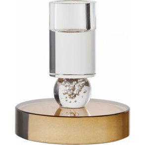 House Nordic Kerzenhalter H10 cm, Braun/Weiß