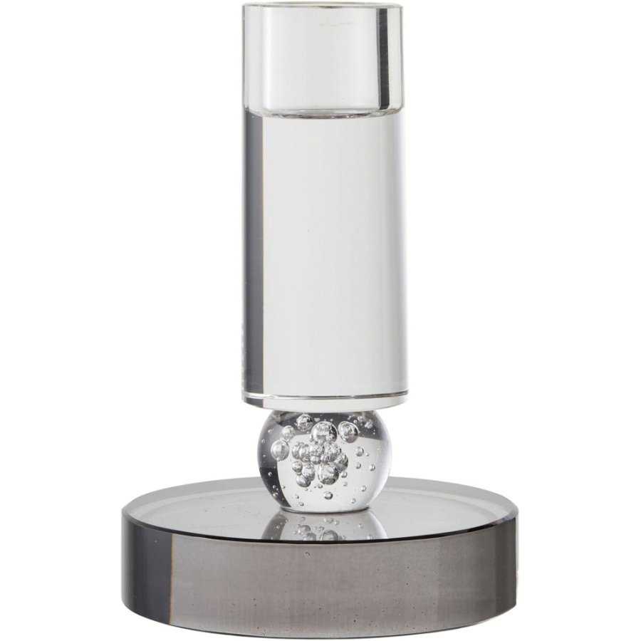 House Nordic Kerzenhalter H13 cm, Grau/Weiß