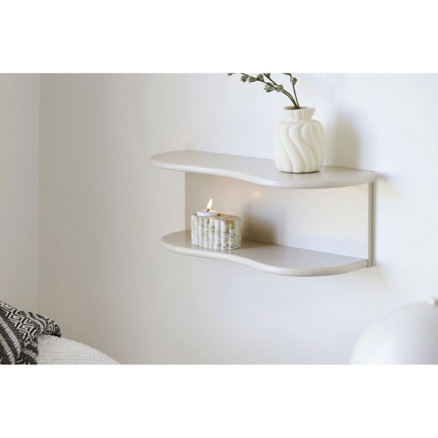 House Nordic Teelichthalter H5,5 cm, Brun/Beige