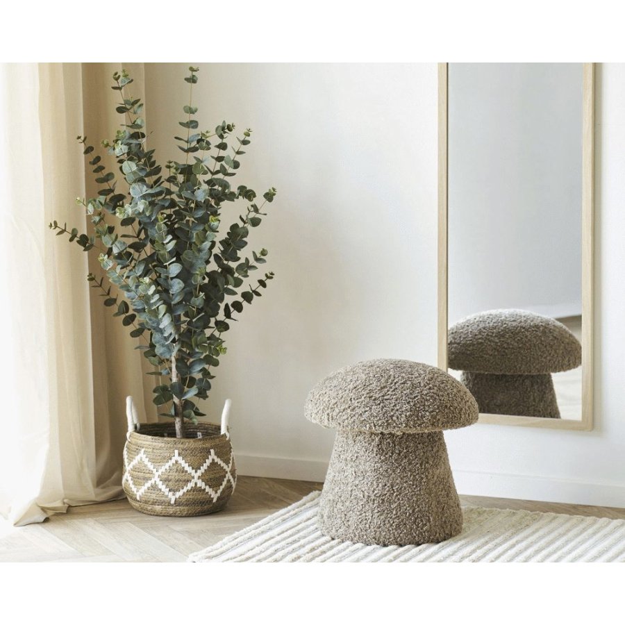 House Nordic Enna Pouf H45 cm, Braun