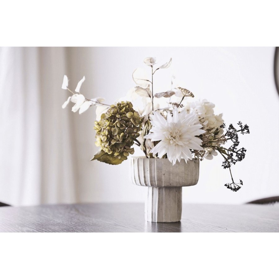 House Nordic Vase H18,5 cm, Brun/Beige