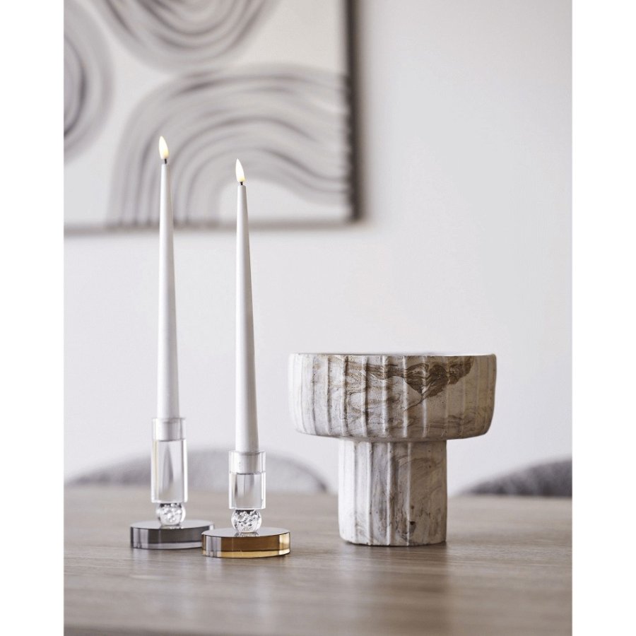 House Nordic Vase H18,5 cm, Brun/Beige