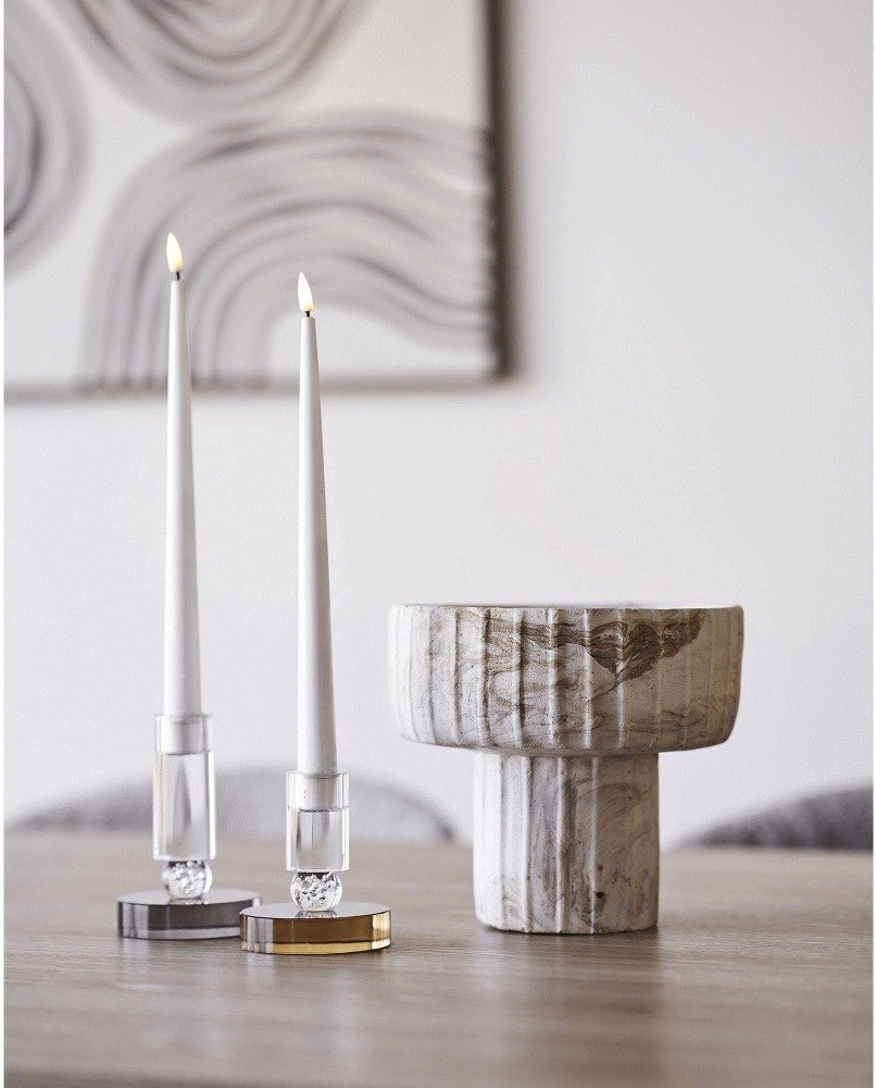 House Nordic Vase H18,5 cm, Brun/Beige