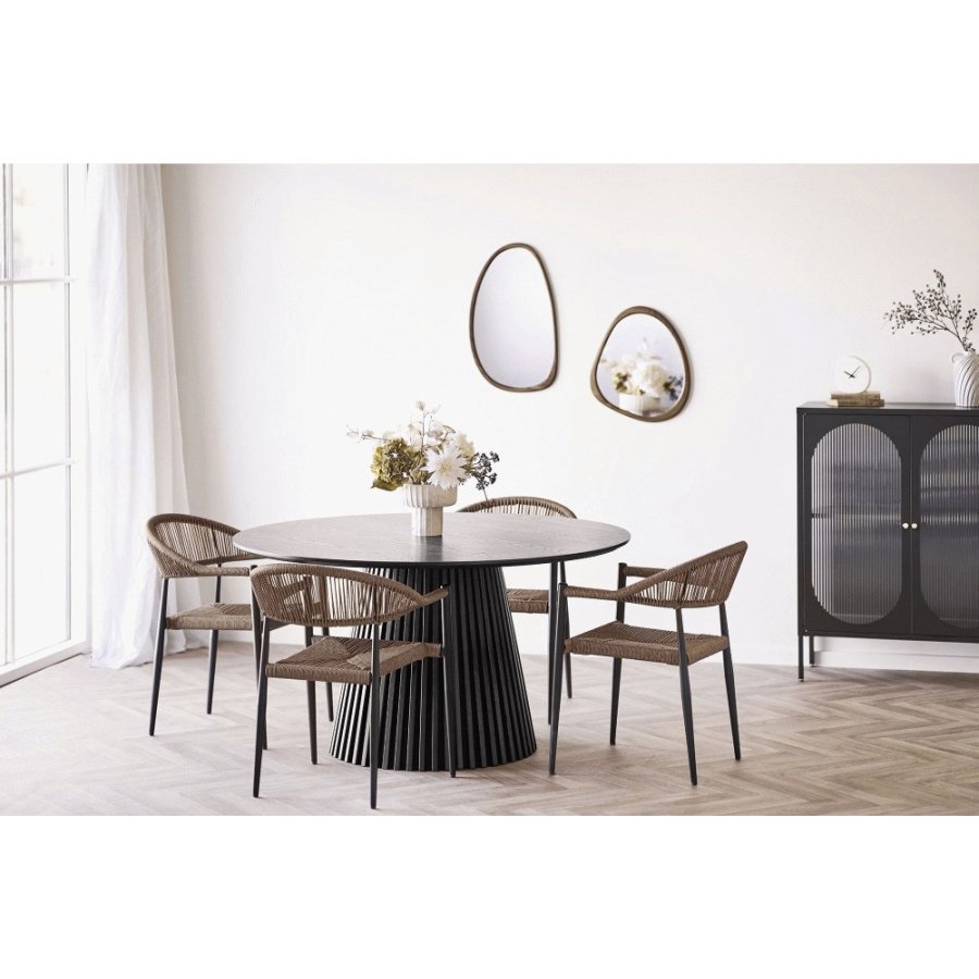 House Nordic Vase H18,5 cm, Brun/Beige