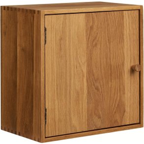 House Nordic Townsville Wandregal mit Tr 30x30 cm, Eiche