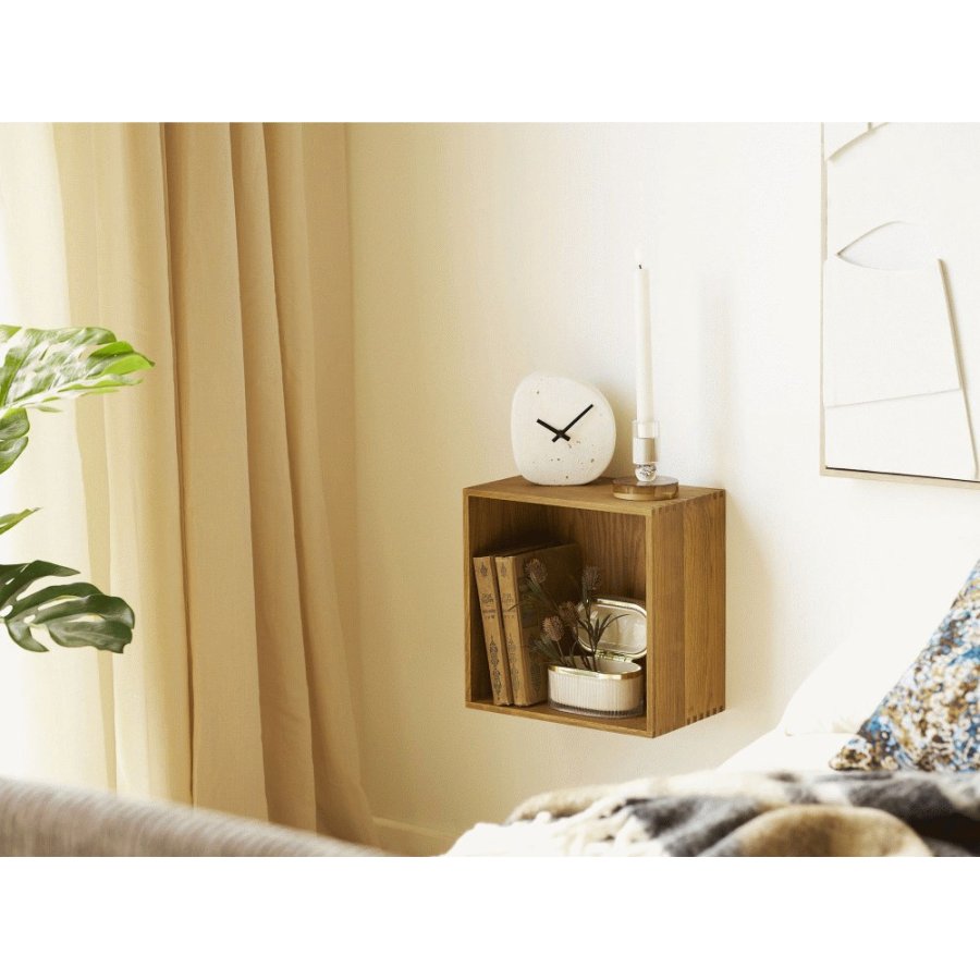 House Nordic Townsville Wandregal 30x30 cm, Eiche