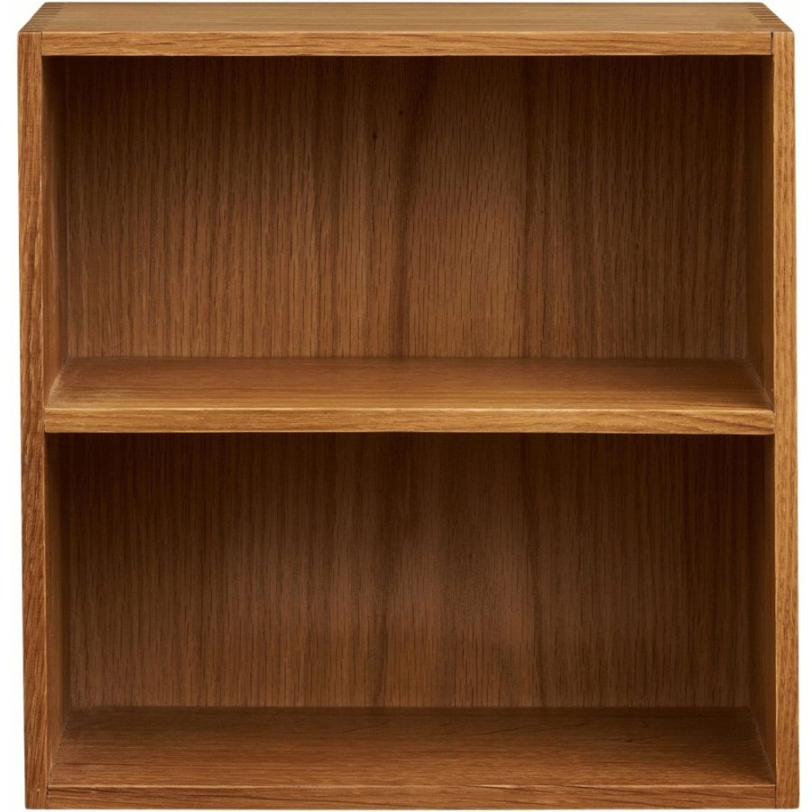 House Nordic Townsville Wandregal mit Fächern 30x30 cm, Eiche