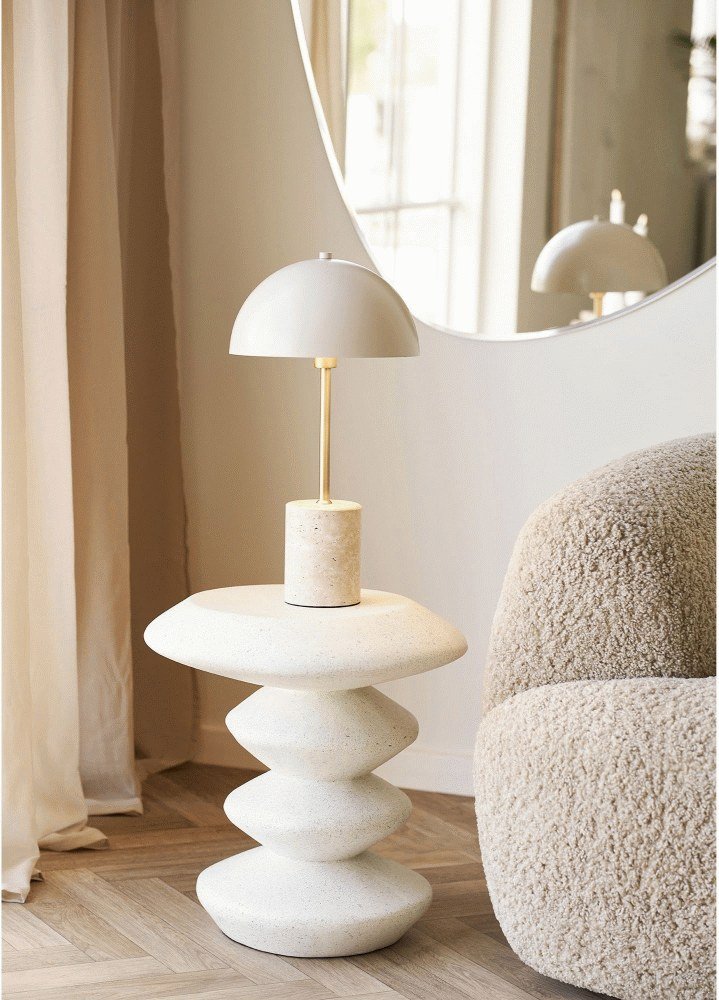 House Nordic Blackburn Beistelltisch H45,5 cm, Weiß