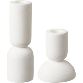 House Nordic Kerzenhalter 2er Set, Weiß