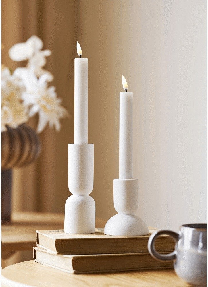 House Nordic Kerzenhalter 2er Set, Weiß