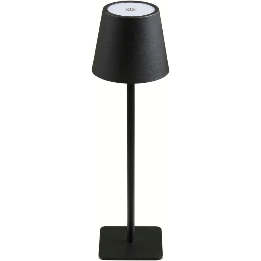 House Nordic Bradford Akku-Tischlampe LED H37 cm, Schwarz