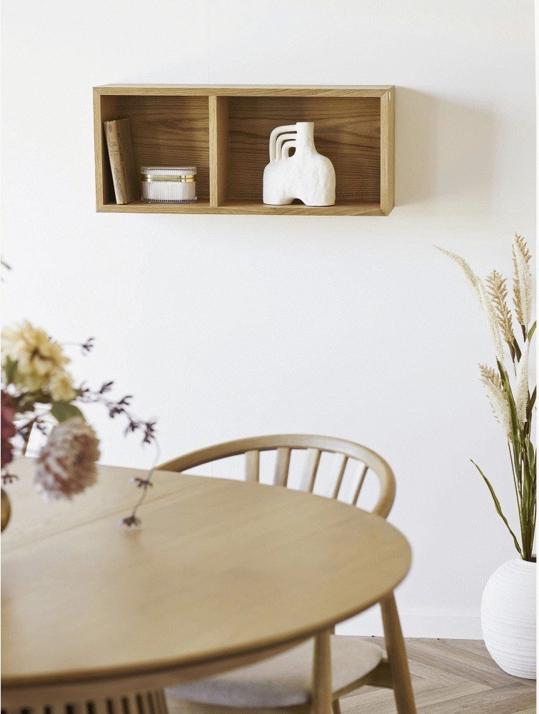 House Nordic Oshawa Wandregal 30x71 cm, Eichenfurnier