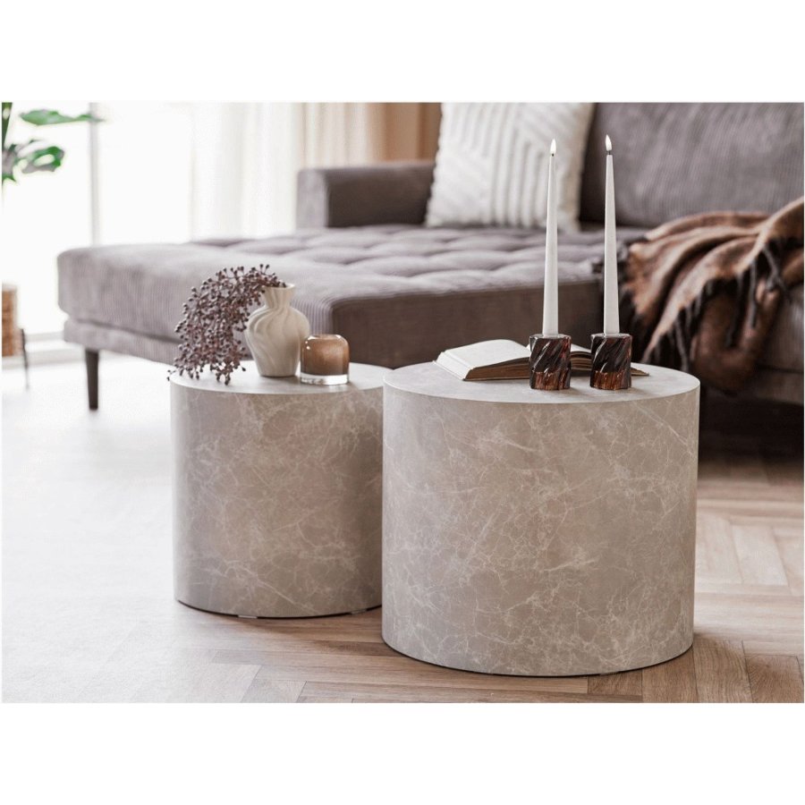 House Nordic Prague Couchtisch 2er Set, Marmor