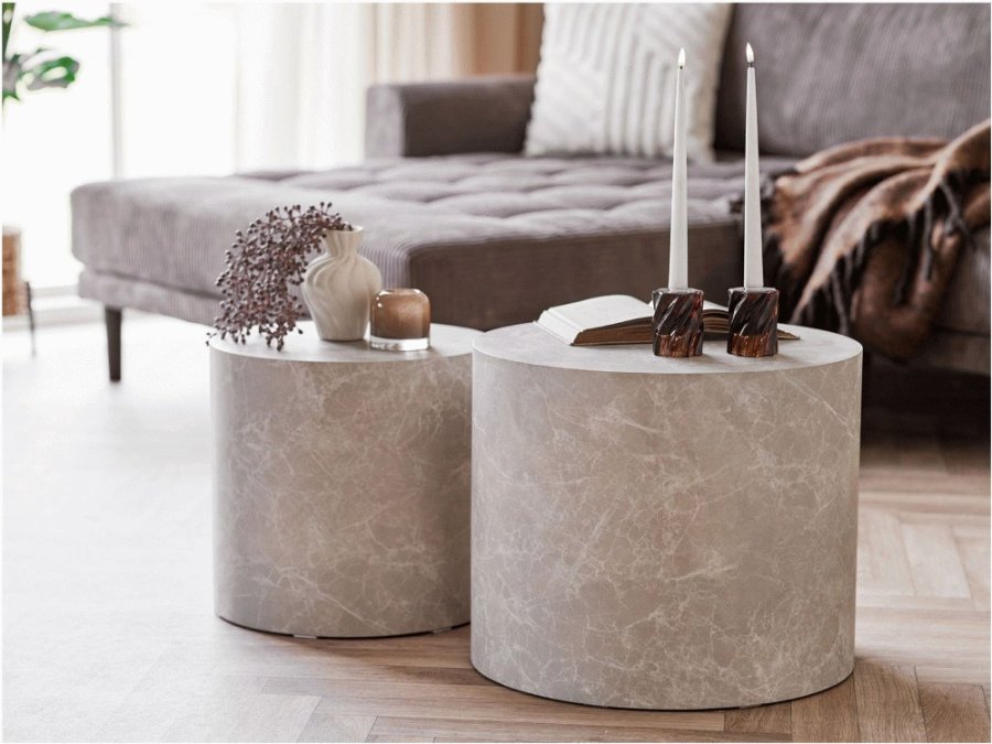 House Nordic Prague Couchtisch 2er Set, Marmor