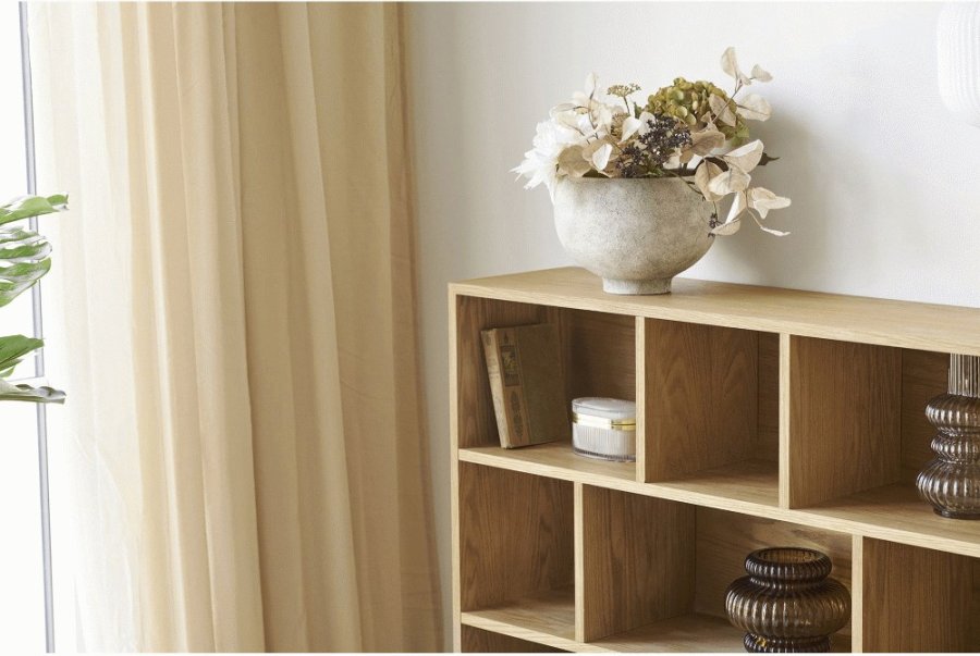 House Nordic Blumentopf H19,5 cm, Grau