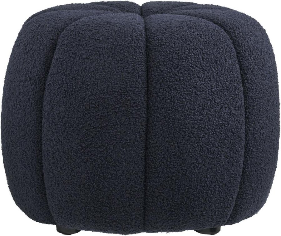 House Nordic Paisley Pouf H38 cm, Marine