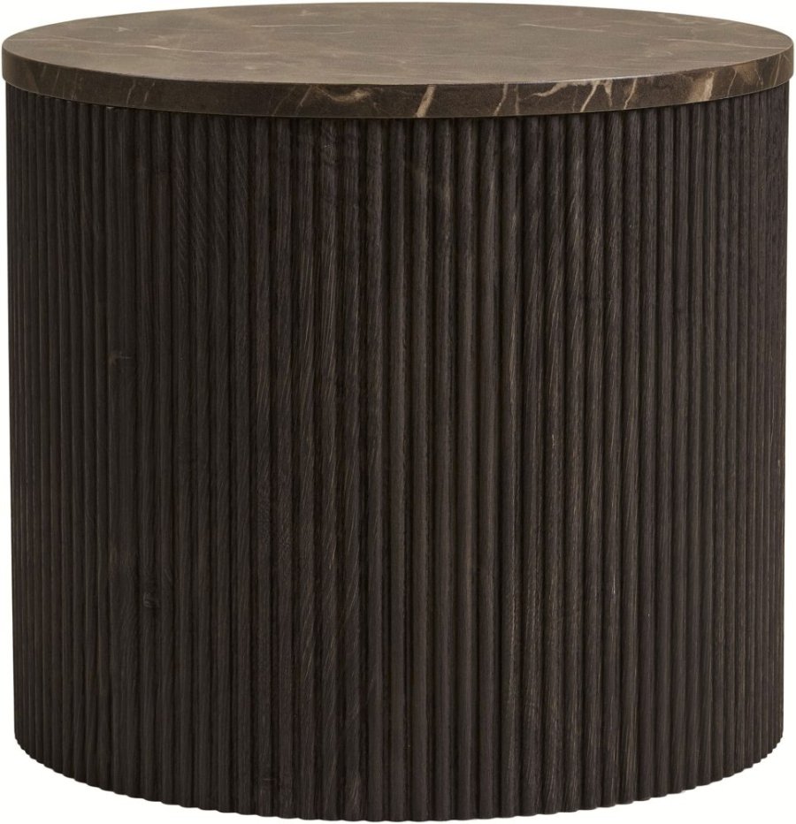 House Nordic Rota Eckttisch H40 cm, Dunkelbraun