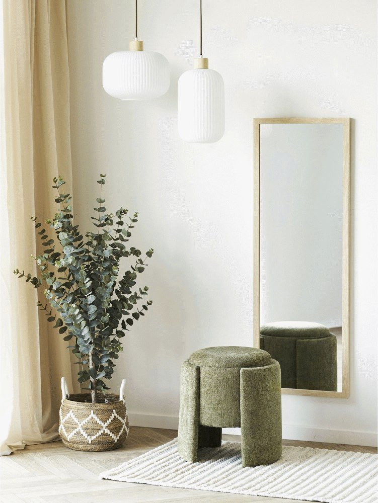 House Nordic Walsdorf Pouf H44 cm, Grn