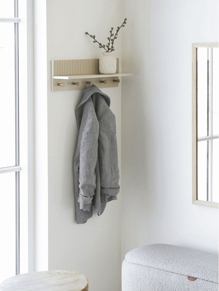 House Nordic Rocca Garderobenleiste 50 cm, Beige