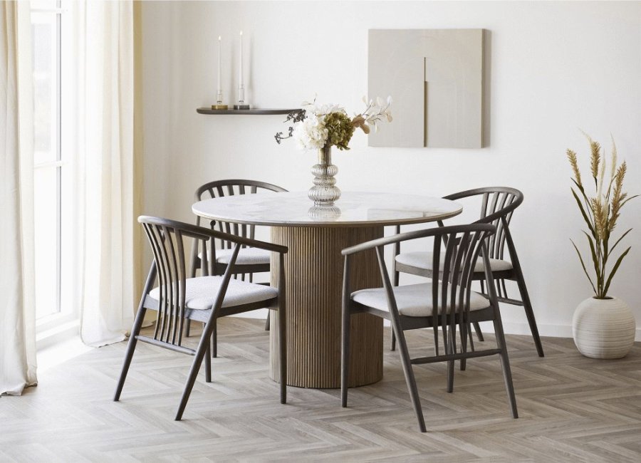 House Nordic Botta Wandregal 57 cm, Braun