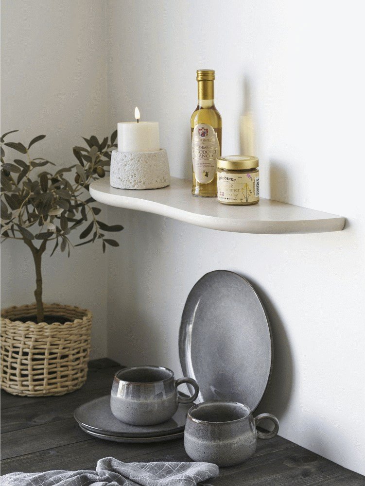 House Nordic Botta Wandregal 57 cm, Beige