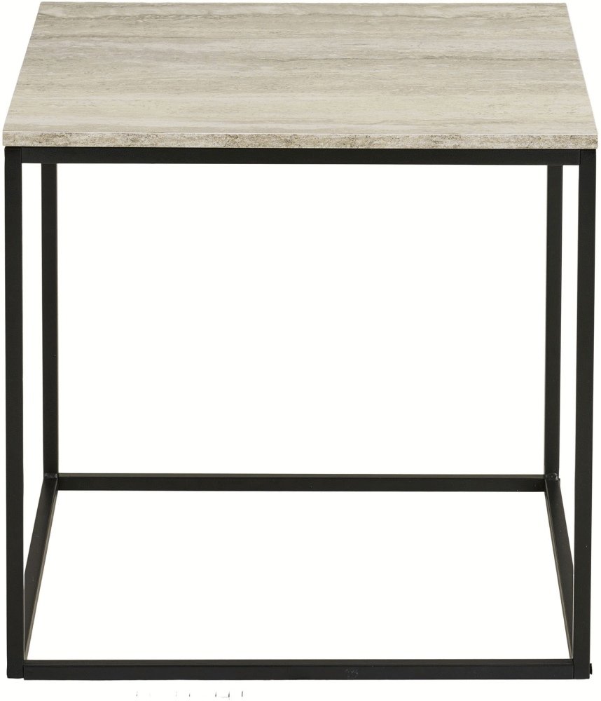 House Nordic Vita Eckttisch H45 cm, Schwarz/Beige