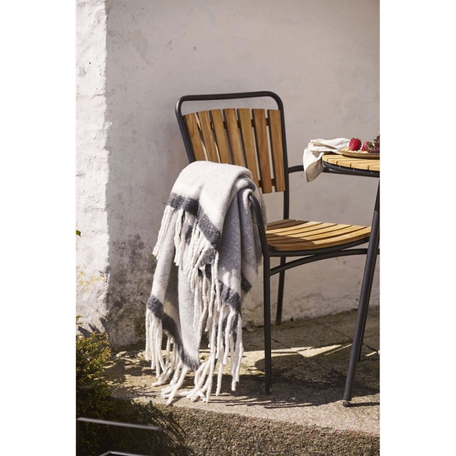 House Nordic Carmel Decke 130x170 cm, Grau/Weiß