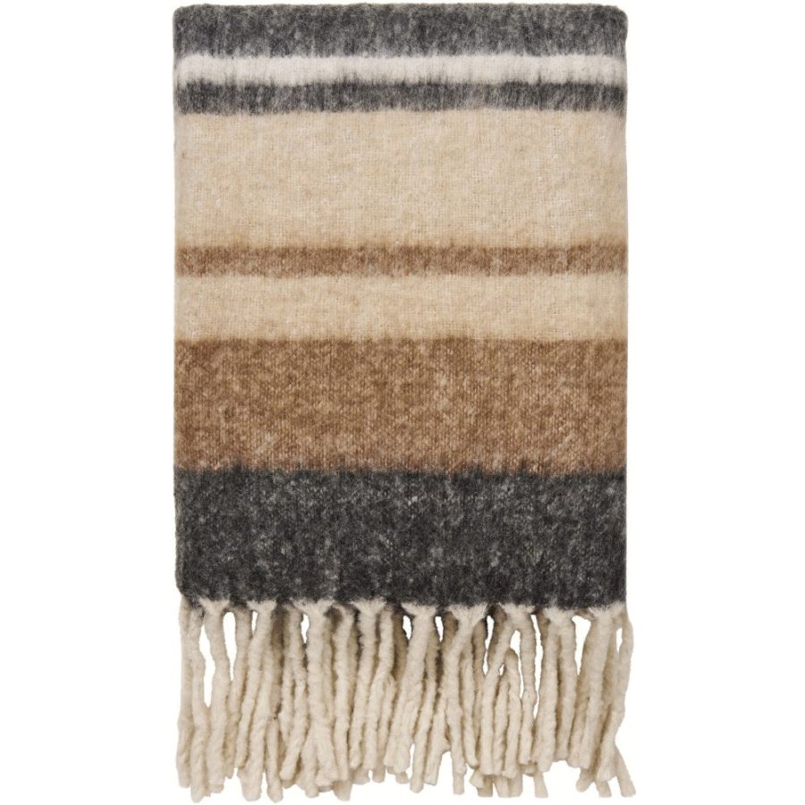 House Nordic Carmel Decke 130x170 cm, Schwarz/Braun