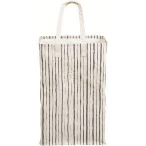 House Nordic Argos Wäschekorb H58 cm, Beige/Schwarz