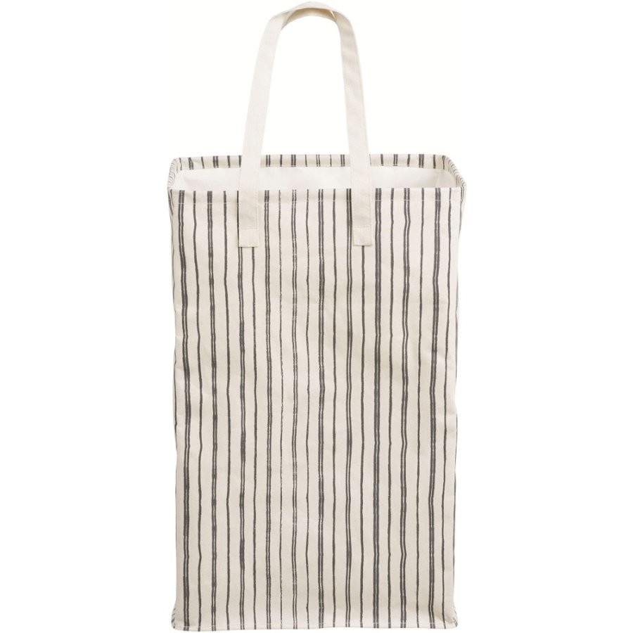 House Nordic Argos Wäschekorb H58 cm, Beige/Schwarz