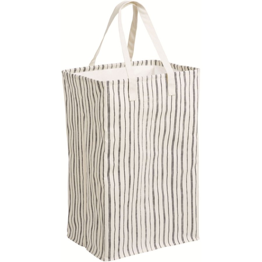 House Nordic Argos Wäschekorb H58 cm, Beige/Schwarz