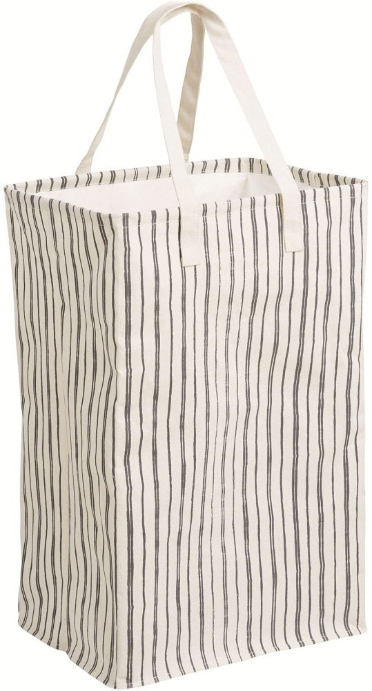 House Nordic Argos Wäschekorb H58 cm, Beige/Schwarz