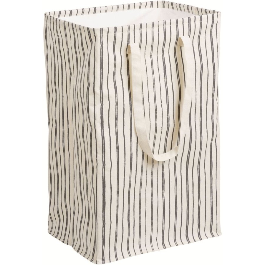 House Nordic Argos Wäschekorb H58 cm, Beige/Schwarz