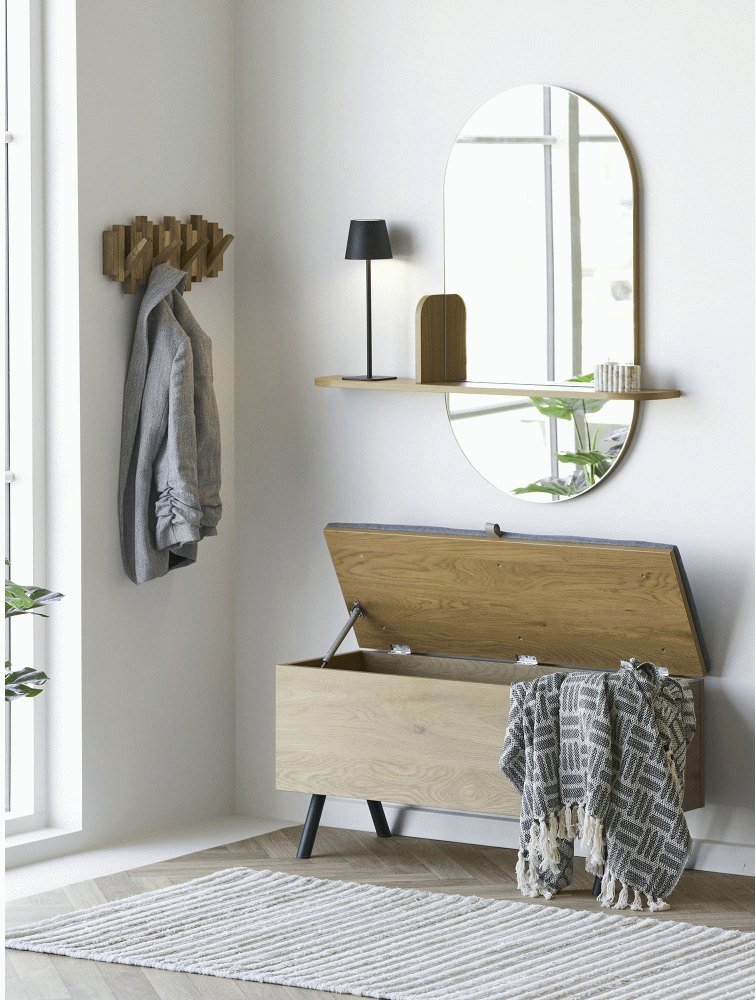 House Nordic Caltra Garderobenleiste 40 cm, Eiche